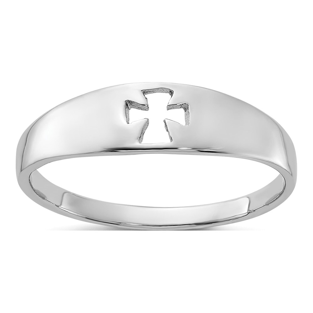Sterling Silver Cut-Out Cross Ring
