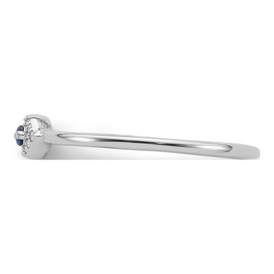Sterling Silver CZ Evil Eye Ring – view 4