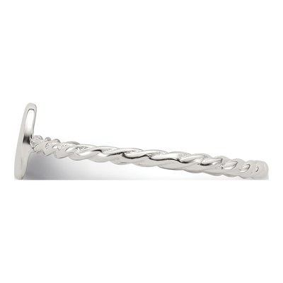Sterling Silver Smiley Face Twisted Ring – view 4