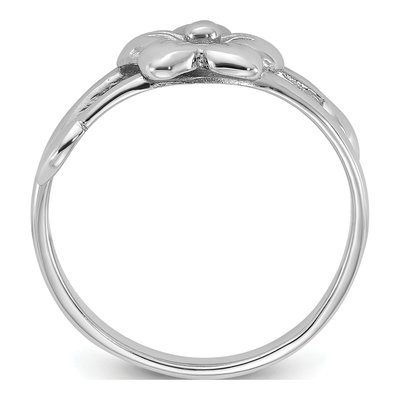Sterling Silver Flower Ring – view 2