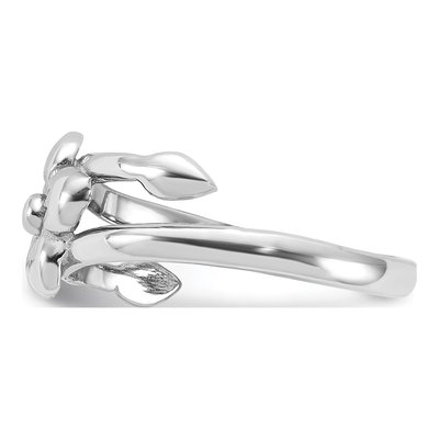Sterling Silver Flower Ring – view 3