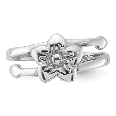 Sterling Silver Flower Ring – view 4