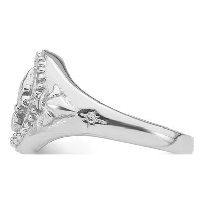 Sterling Silver Fleur de Lis Ring – view 4