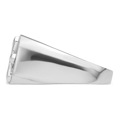 Sterling Silver Cross Signet Ring – view 4