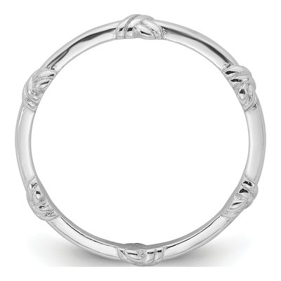 Sterling Silver Knot Ring – view 3