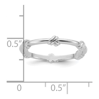 Sterling Silver Knot Ring – view 6