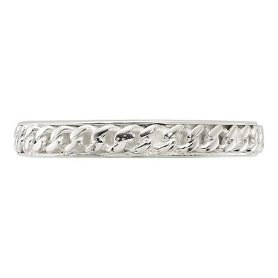 Sterling Silver 3.2mm Inlay Band – view 4