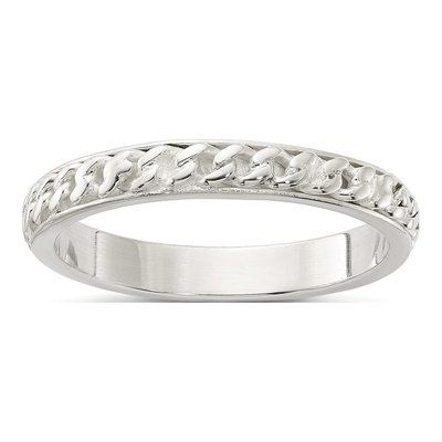 Sterling Silver 3.2mm Inlay Band