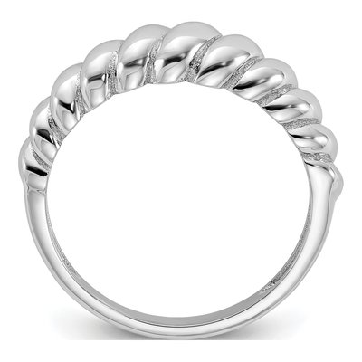 Sterling Silver Scalloped Ring – view 3