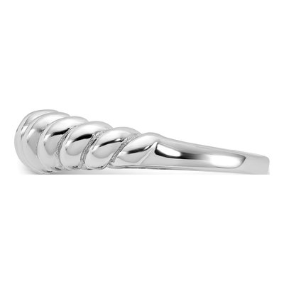 Sterling Silver Scalloped Ring – view 4