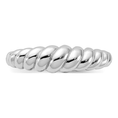 Sterling Silver Scalloped Ring – view 5