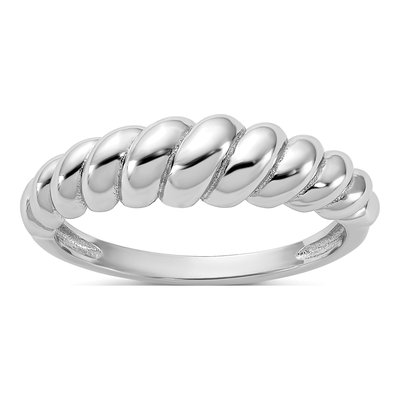 Sterling Silver Scalloped Ring