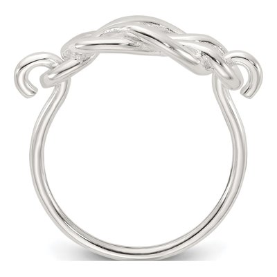 Sterling Silver Double Fancy Knot Ring – view 3
