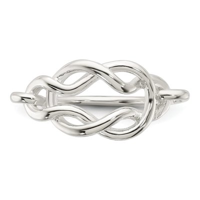Sterling Silver Double Fancy Knot Ring – view 5