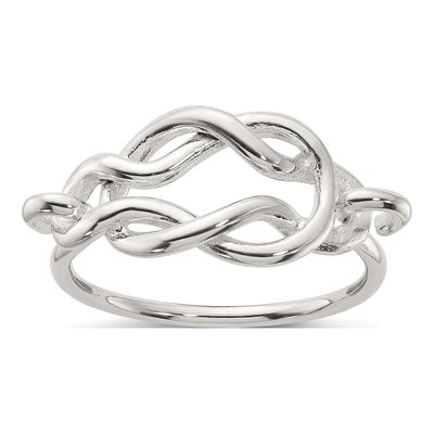 Sterling Silver Double Fancy Knot Ring