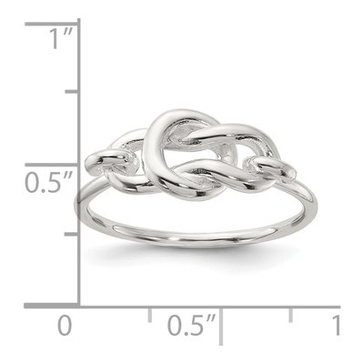 Sterling Silver Fancy Knot Ring – view 6