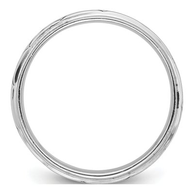 Men's Sterling Silver 8.2mm Zig Zag Band – view 3