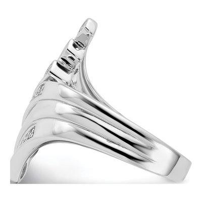 Sterling Silver CZ Fancy Ring – view 4