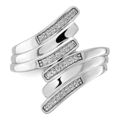 Sterling Silver CZ Fancy Ring – view 5