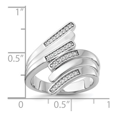 Sterling Silver CZ Fancy Ring – view 6