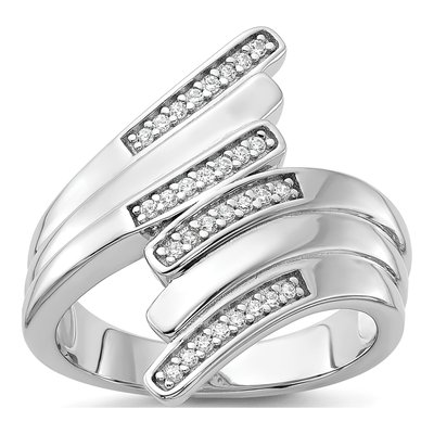 Sterling Silver CZ Fancy Ring