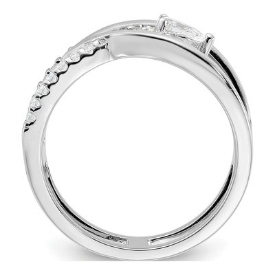 Sterling Silver CZ Fancy Ring – view 3