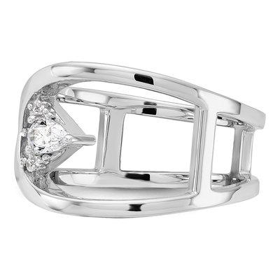 Sterling Silver CZ Fancy Ring – view 4