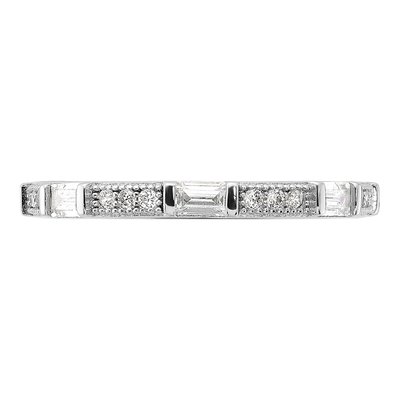 Sterling Silver CZ Eternity Band – view 5