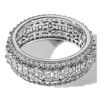 Sterling Silver CZ Eternity Band – view 8