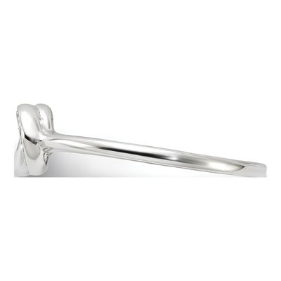 Sterling Silver CZ E-Coated Ring – view 4