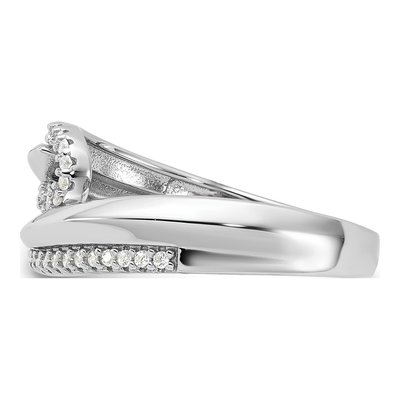 Sterling Silver CZ Pure Fire Fancy Ring – view 4