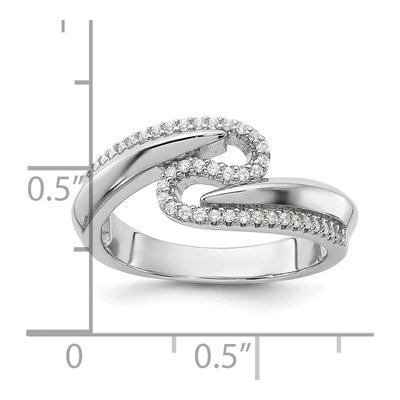 Sterling Silver CZ Pure Fire Fancy Ring – view 6
