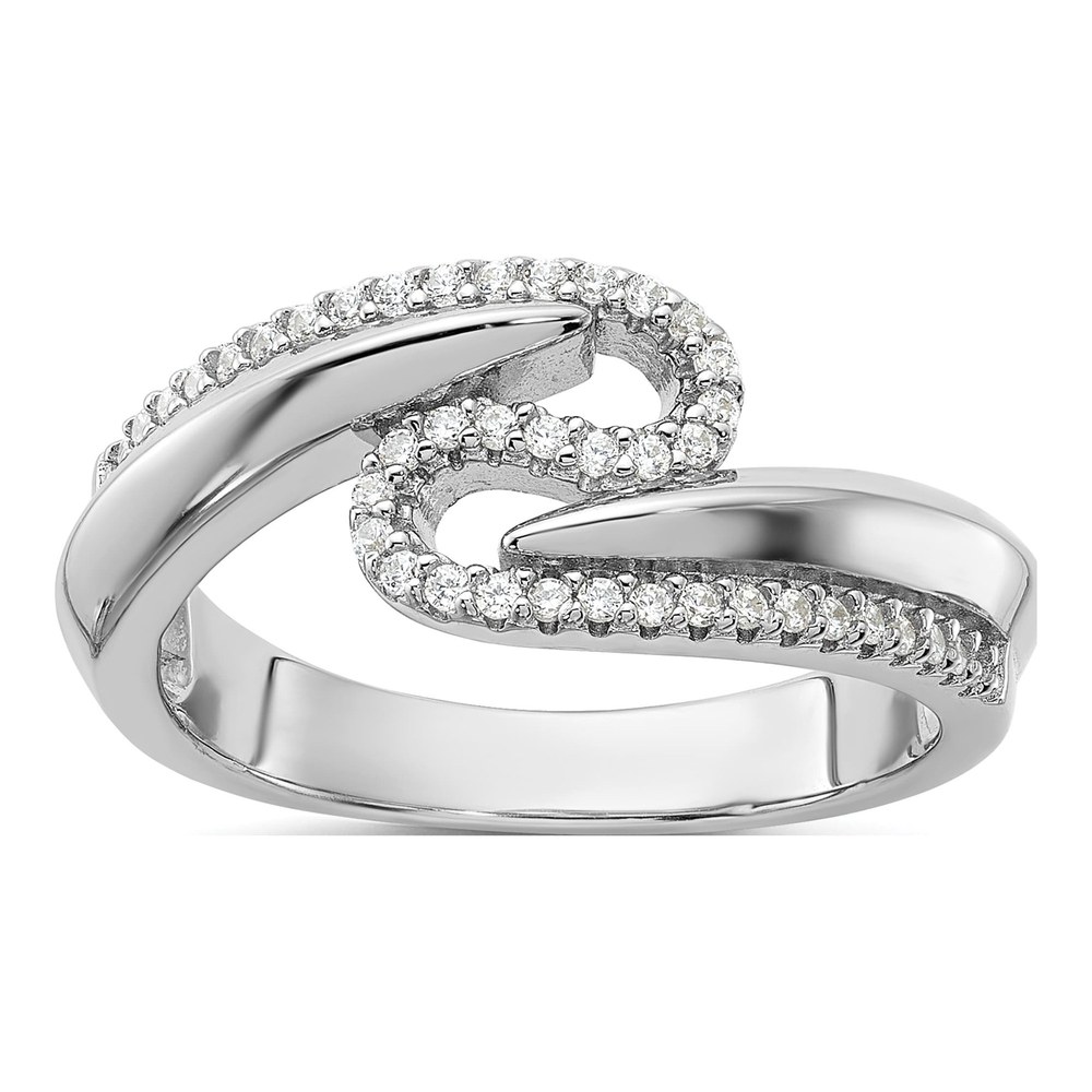 Sterling Silver CZ Pure Fire Fancy Ring
