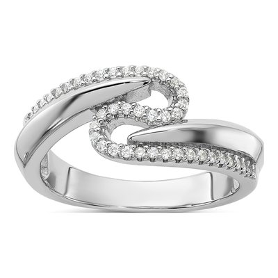 Sterling Silver CZ Pure Fire Fancy Ring