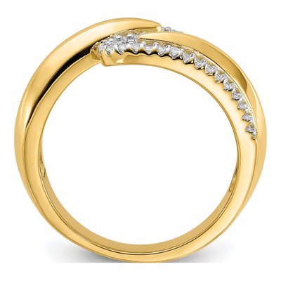 Gold-Plated Sterling Silver CZ Fashion Ring – view 3