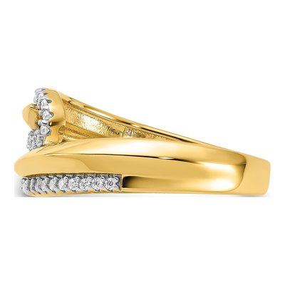 Gold-Plated Sterling Silver CZ Fashion Ring – view 4