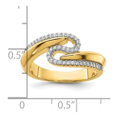 Gold-Plated Sterling Silver CZ Fashion Ring – view 6