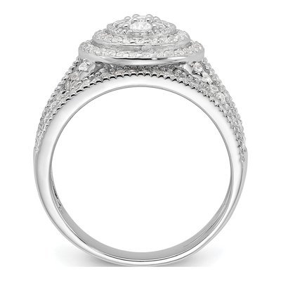 Sterling Silver CZ Ring & Band Set – view 3