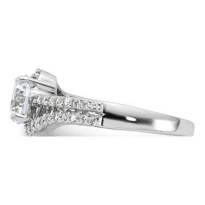 Sterling Silver CZ Double Row Ring – view 4