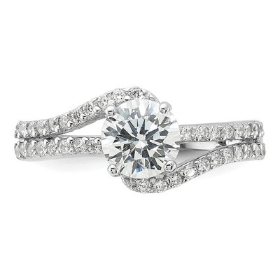 Sterling Silver CZ Double Row Ring – view 5