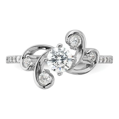 Sterling Silver CZ Fancy Ring – view 5
