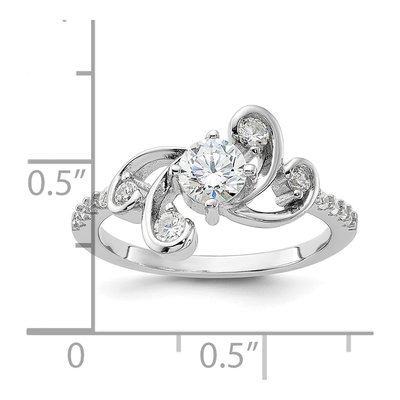 Sterling Silver CZ Fancy Ring – view 6