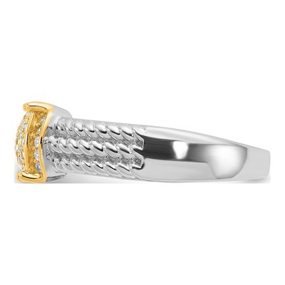 Sterling Silver CZ Pave Ring – view 4