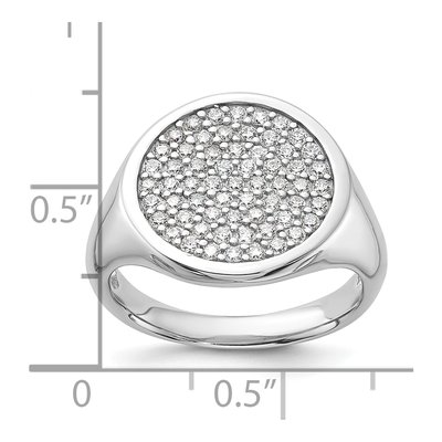 Sterling Silver CZ Fashion Ring – view 6