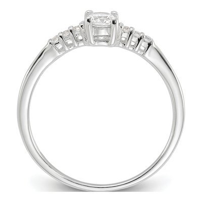 Sterling Silver CZ Promise Ring – view 3