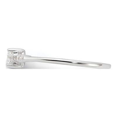 Sterling Silver CZ Promise Ring – view 4