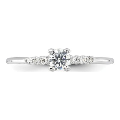 Sterling Silver CZ Promise Ring – view 5