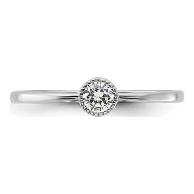 Sterling Silver CZ Ring – view 5