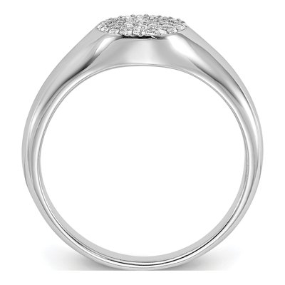 Sterling Silver CZ Micro Pave Ring – view 3