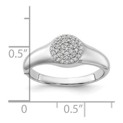 Sterling Silver CZ Micro Pave Ring – view 6